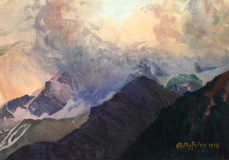 Wolkenstimmung am Bietschhorn