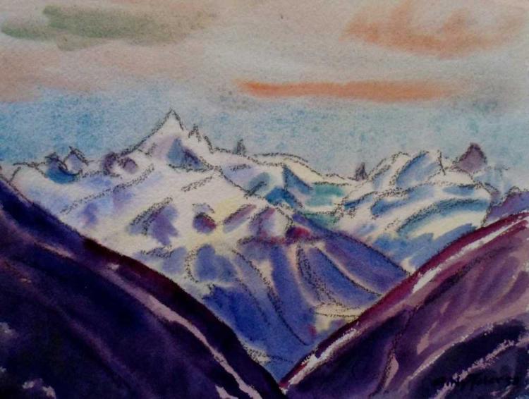 Weisshorn von Lauchernalp aus