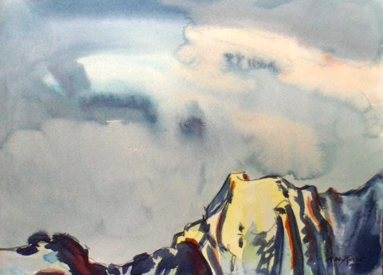 Wilerhorn vor Wolken
