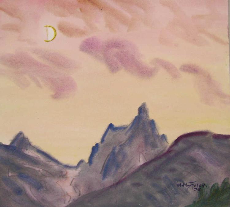 Ferdenrothorn mit Mond