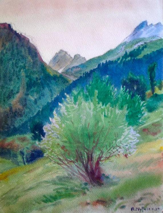 Restirothorn, Weide im Frühling