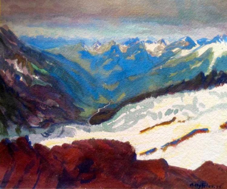 Das Lötschental von der Egon Steigerhütte aus