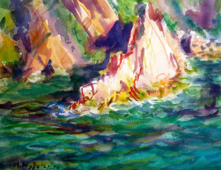 Klippen bei Punto de Santa Ana , Blanes